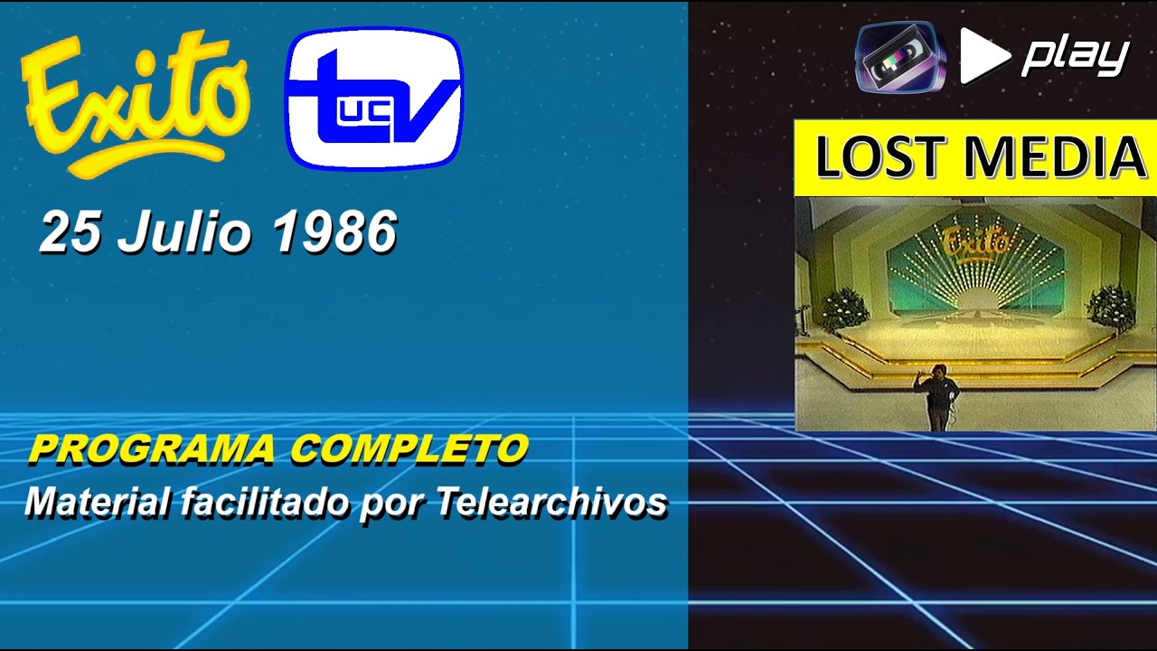 Programa Exito - 25 Julio 1986 - Canal 13 UCTV