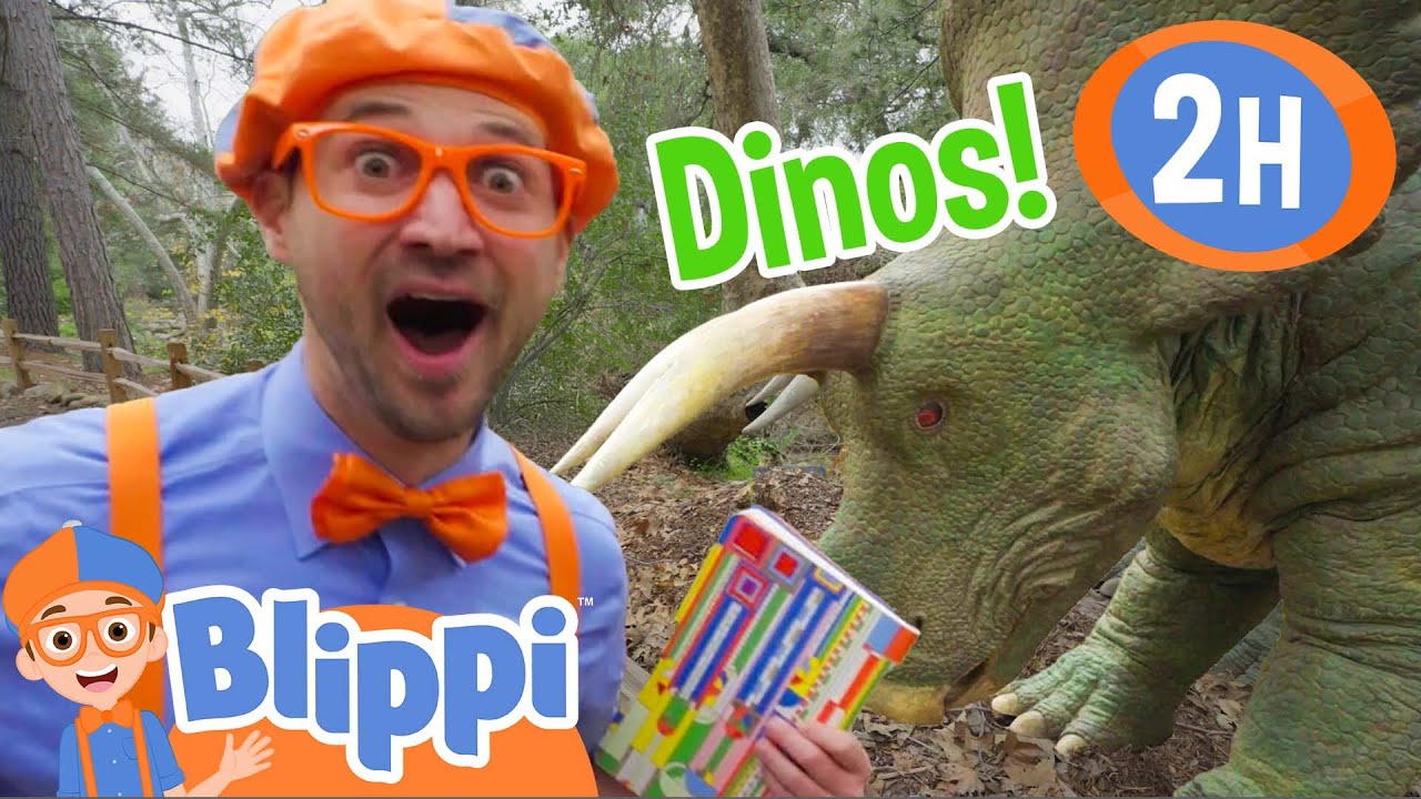 Blippi Finds Big Dinosaurs! 🦖 | Educational Kids Videos | Fun Animal Compilations