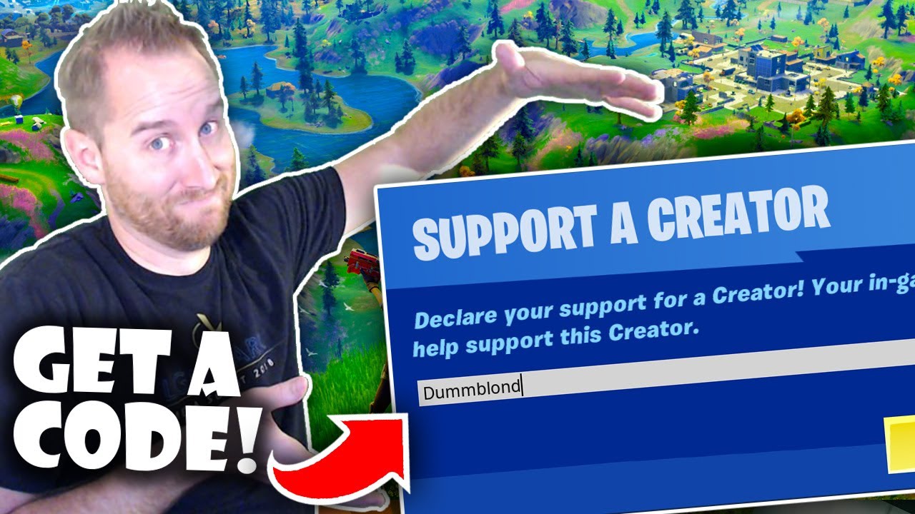 Как получить код поддержки создателя в Fortnite!