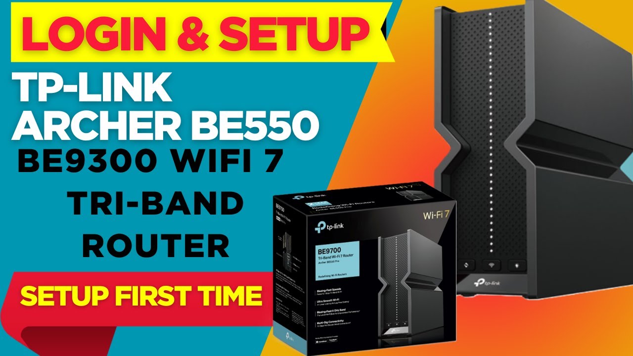 Первая настройка трёхдиапазонного маршрутизатора TP-Link Archer BE550 BE9300 WiFi 7 | Руководство...