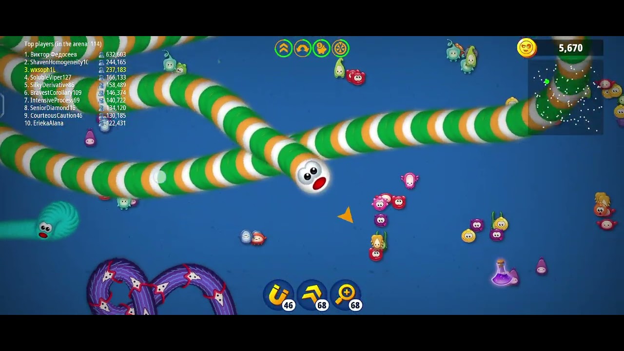 Зеленые полоски, черви, потрясающе 🤩