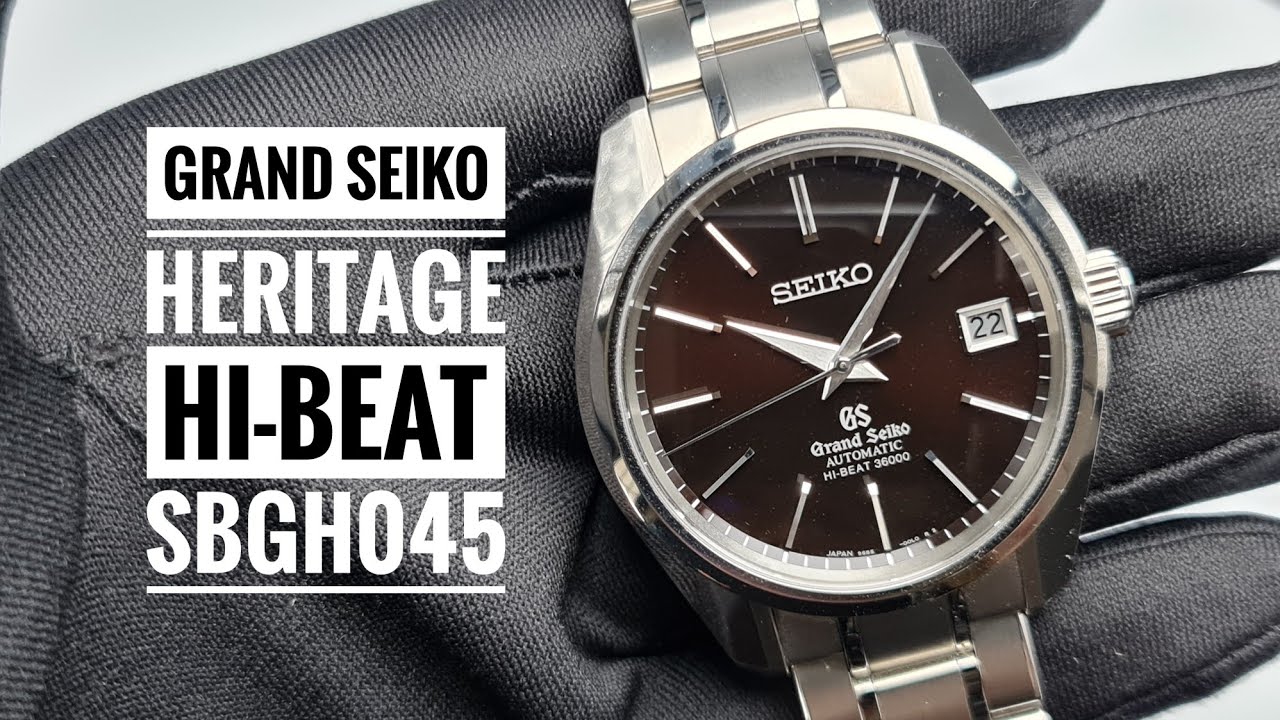 [4K] Grand Seiko Heritage Collection Automatic Hi-Beat 36000 Titanium SBGH045