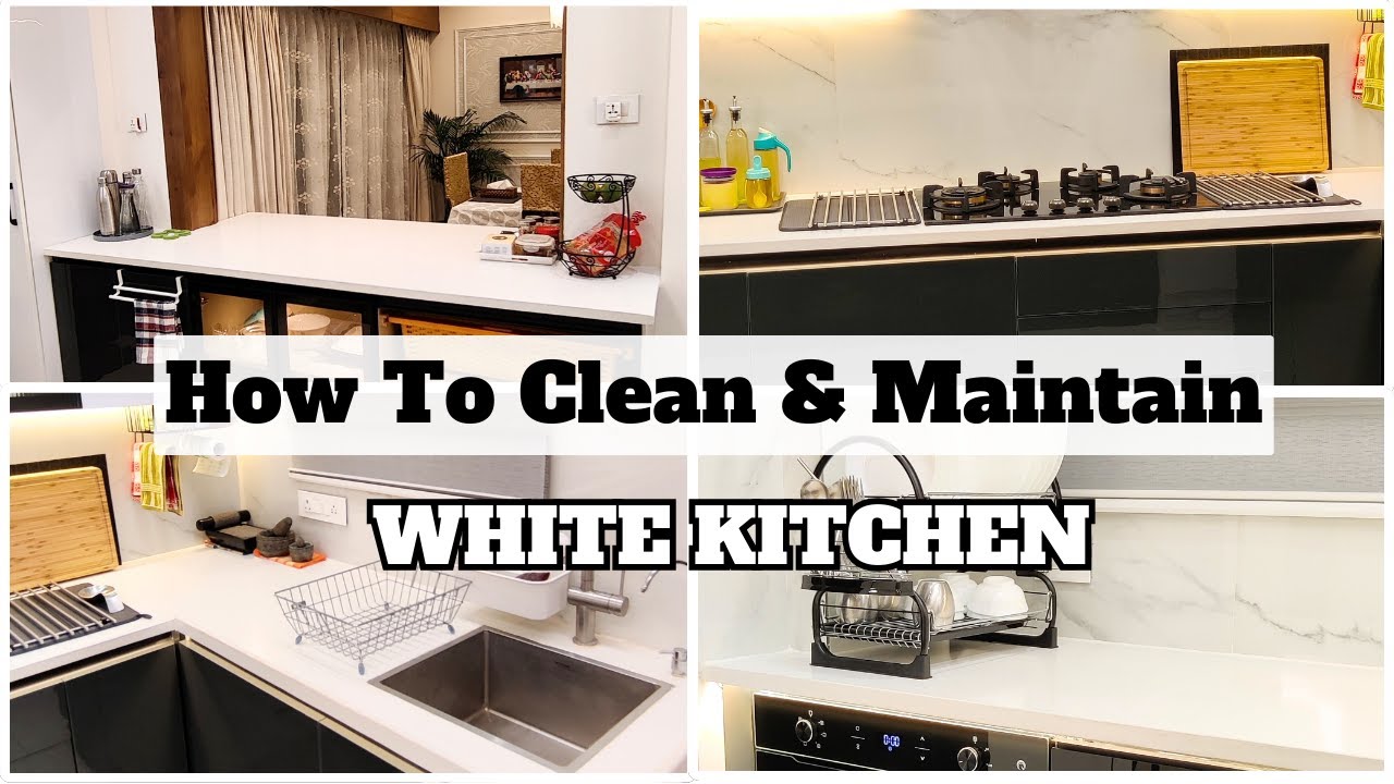How To Maintain White Kitchen | Easy Tips To Remove Stains From White Kitchen Quartz Countertop