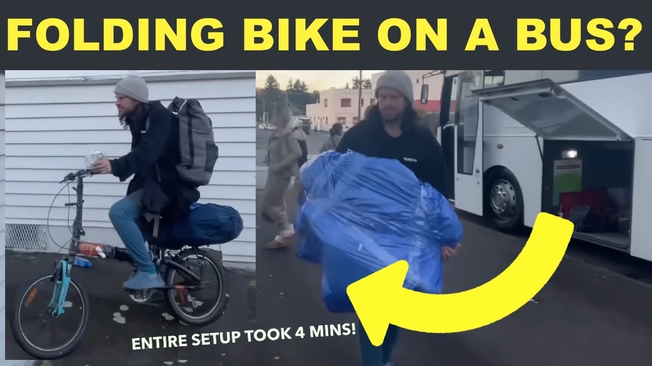 Can I take a folding bike on a long distance bus? Folding bike travel hack
