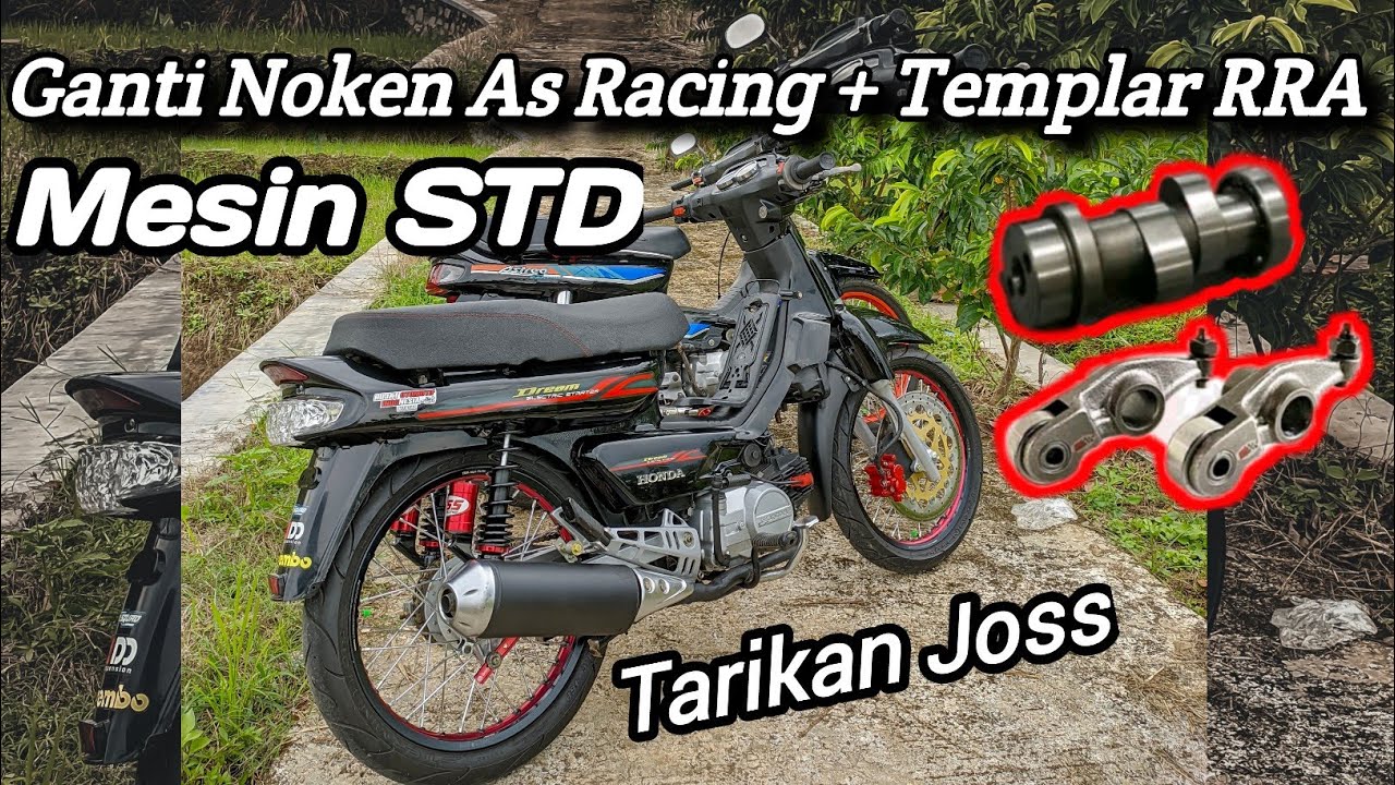 Ganti Noken As Racing+Templar RRA di motor standart Astrea Grand #astreagrand #astreamodifikasi