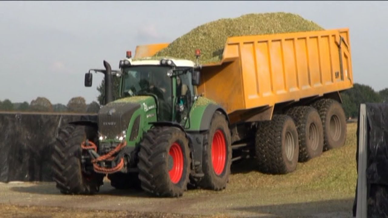 Maïs 2014 | Fendt 930 met BLW 3 asser | New Holland FR 700 met 10 rijer | Valtra | Corn harvest
