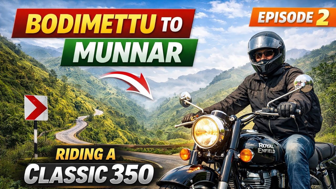 Madurai to Munnar | From Bodimettu | Riding Through Tea Valleys & Waterfalls 🌿 | Route 48 Ep.2