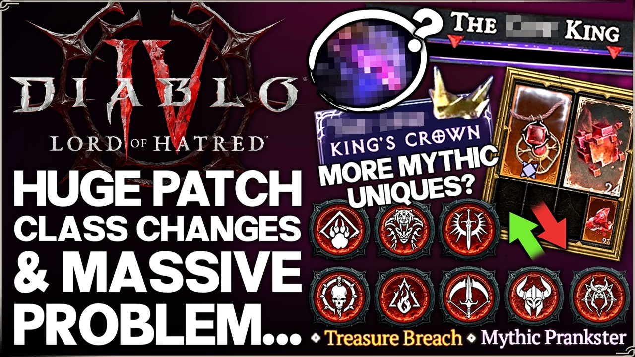 Diablo 4 &mdash; ВНИМАНИЕ: КРУПНЫЕ изменения классов, усиления и многое другое &mdash; Новый мифический уника...