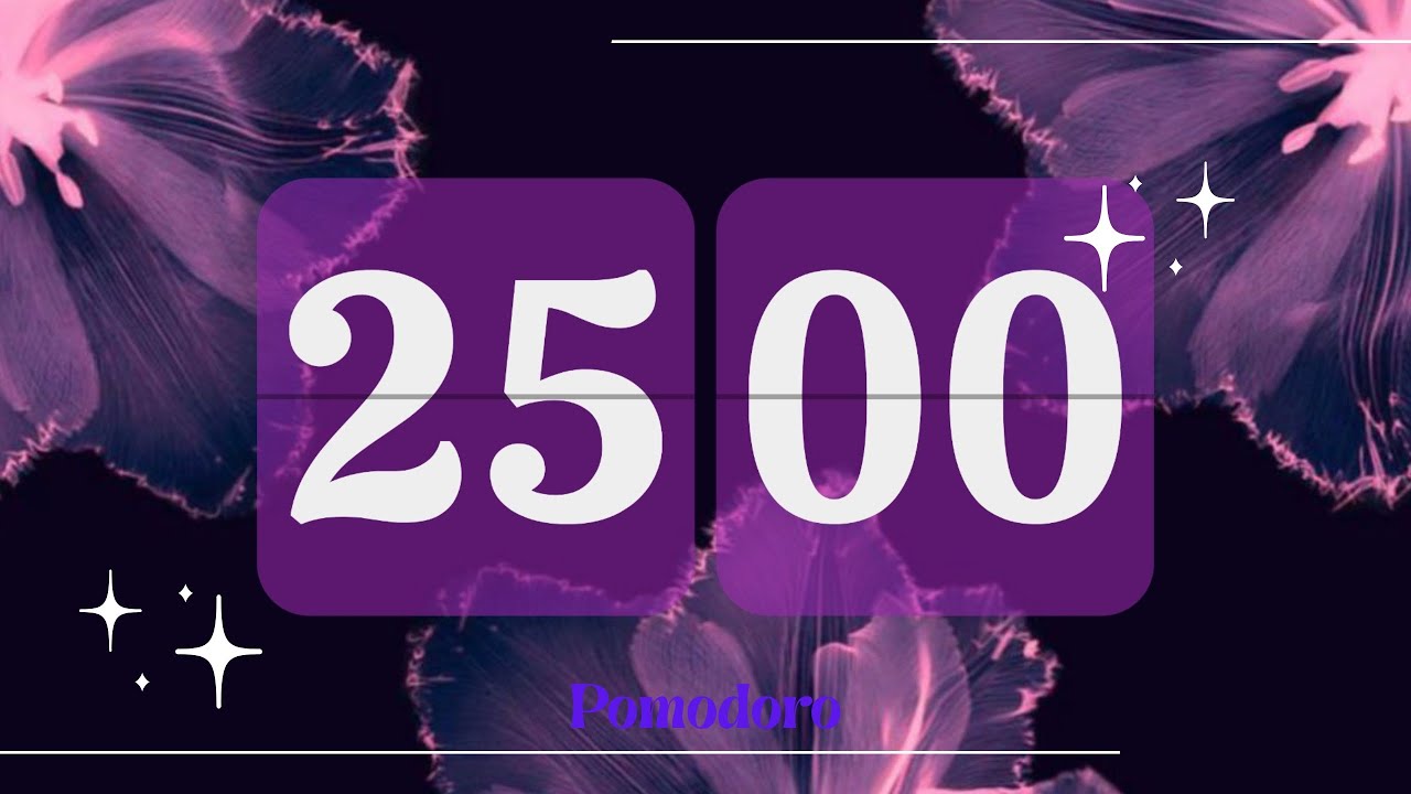 25 Min ⏱️💜 Purple Pomodoro Timer | 🎷 Lo‑Fi Jazz Study & Focus  