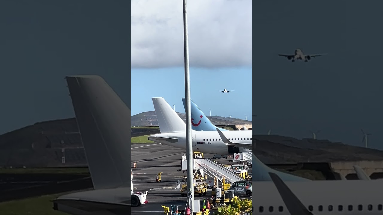 Madeira Airport Landing Wizz Air A321 from Katowice 