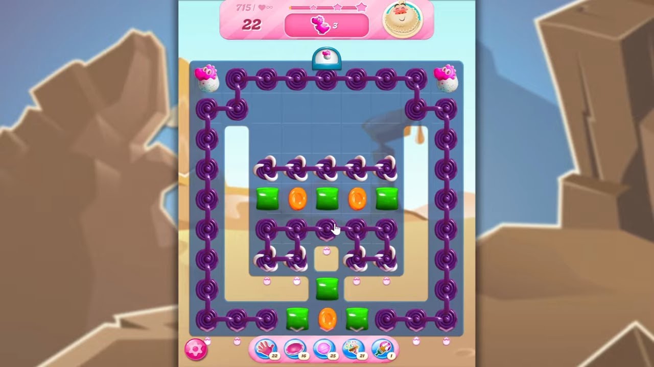 Candy Crush Saga LEVEL 715 NO BOOSTERS&nbsp;(new version)🐟☑️