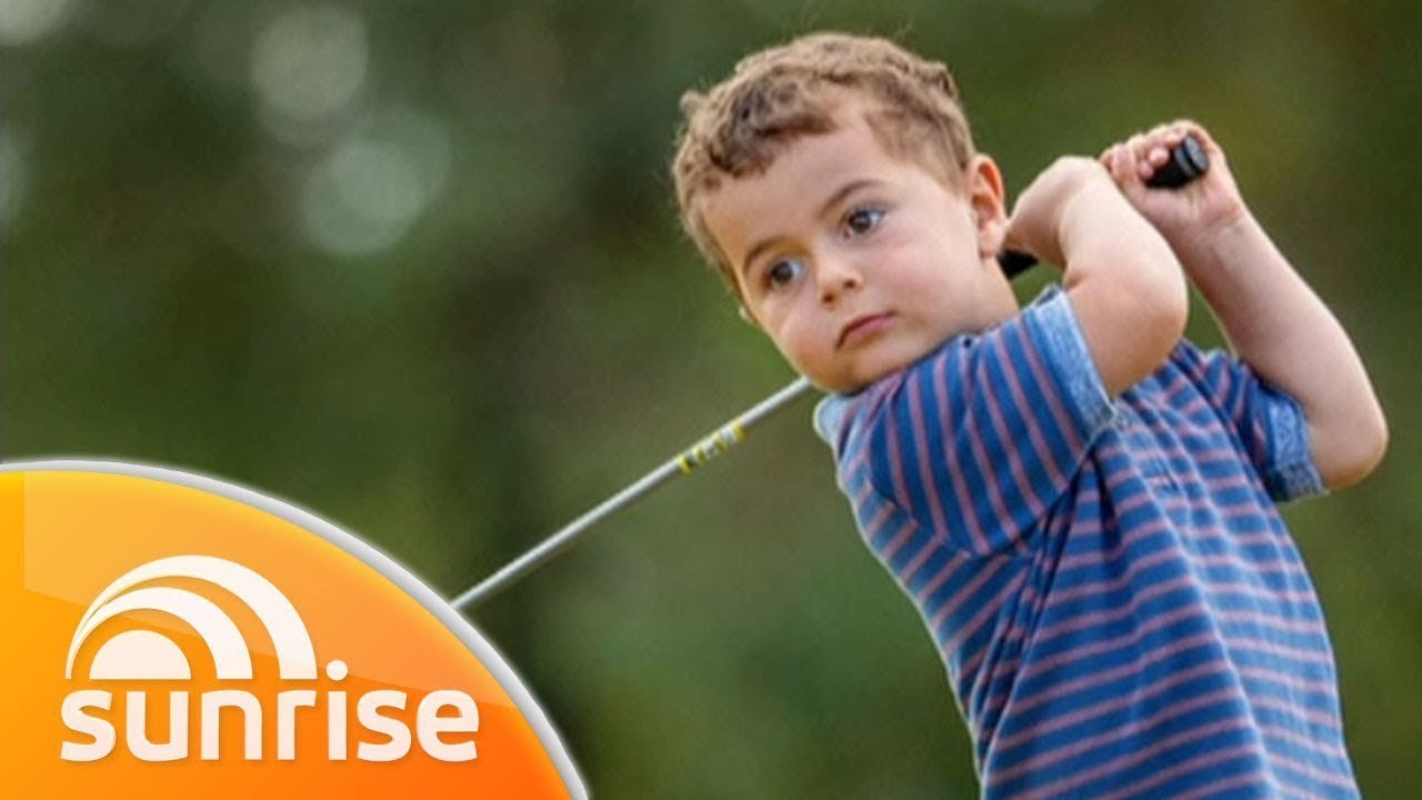 Golf prodigy Zac Wolfe: the 3-year-old with the midas swing | Sunrise
