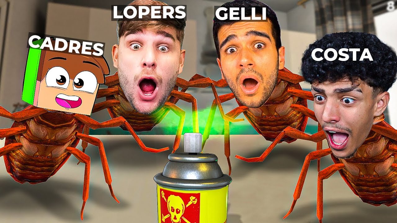 AS BARATAS DA ZOEIRA no Cockroach Simulator! (Lopers, Cadres, Costa e Gelli)