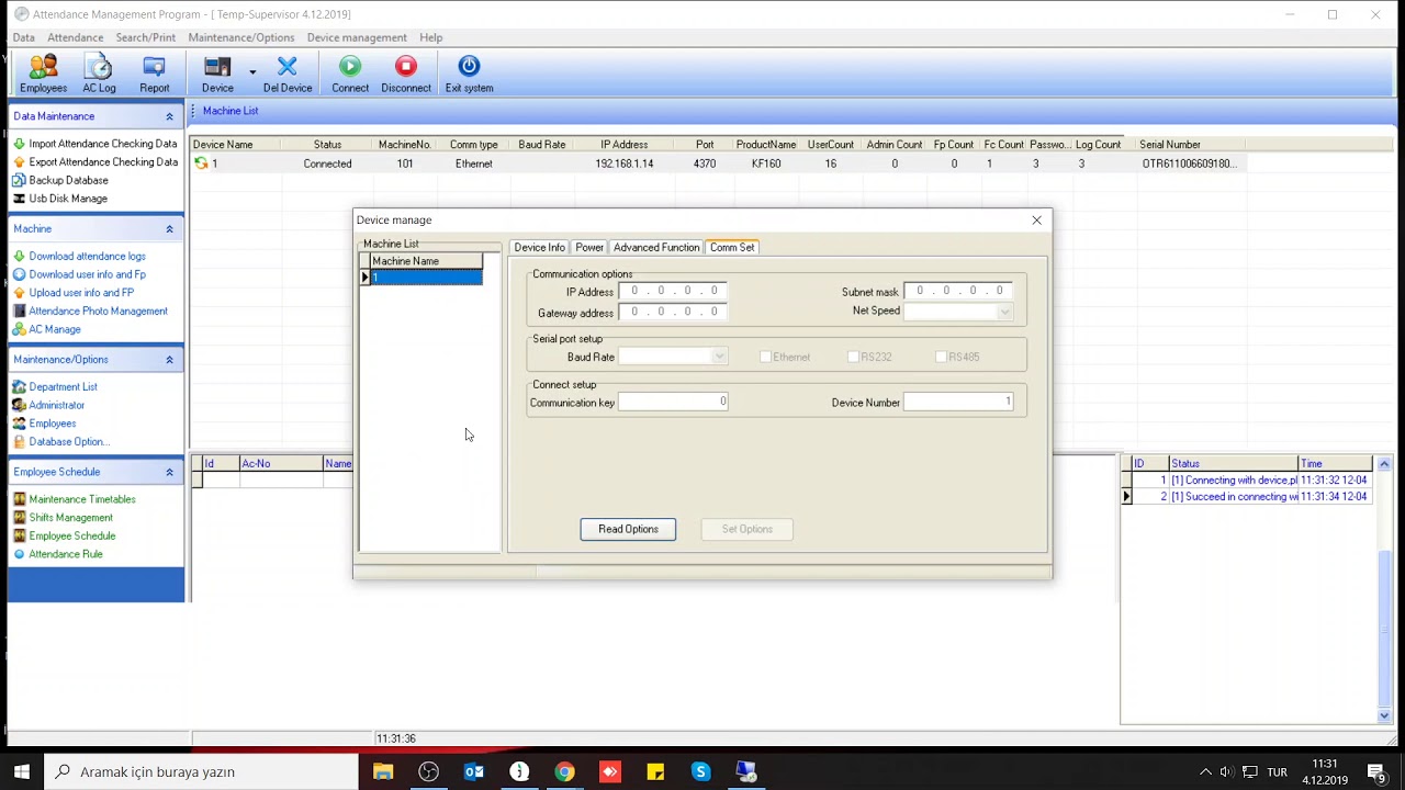 ZKSoftware ZKtime 5 0 idari onay kaldırma
