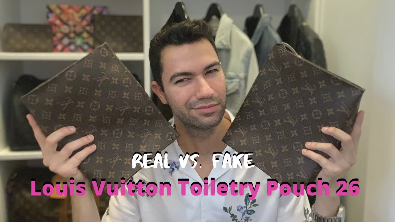 Louis Vuitton Toiletry Pouch 26 | Real vs. Fake Comparison