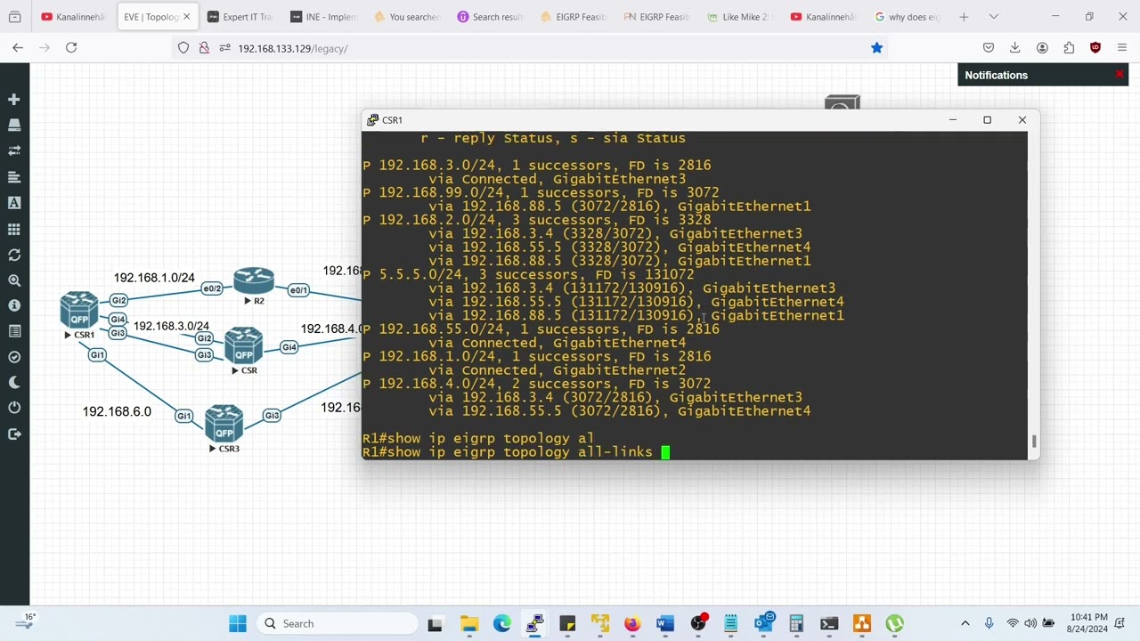 EIGRP Convergence And Variance | 300-410 ENARSI | Part 4