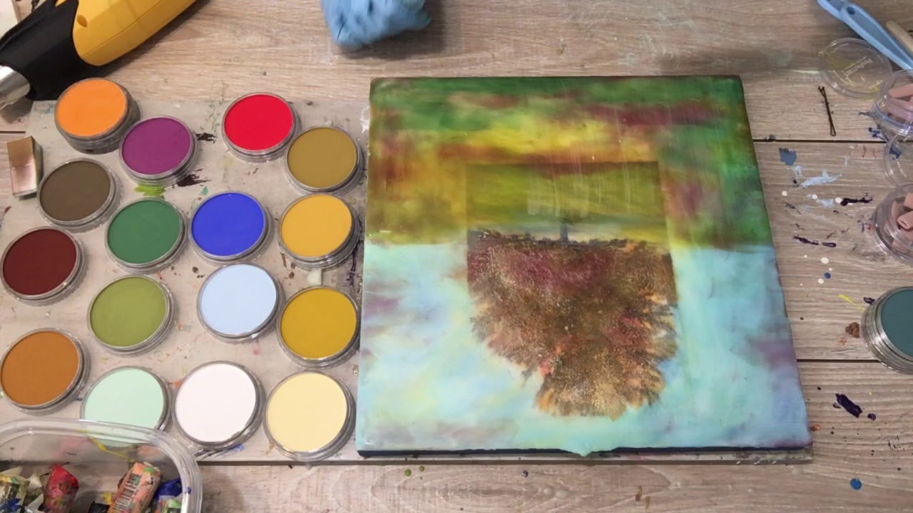 A Little Photo Encaustic Painting with PanPastel