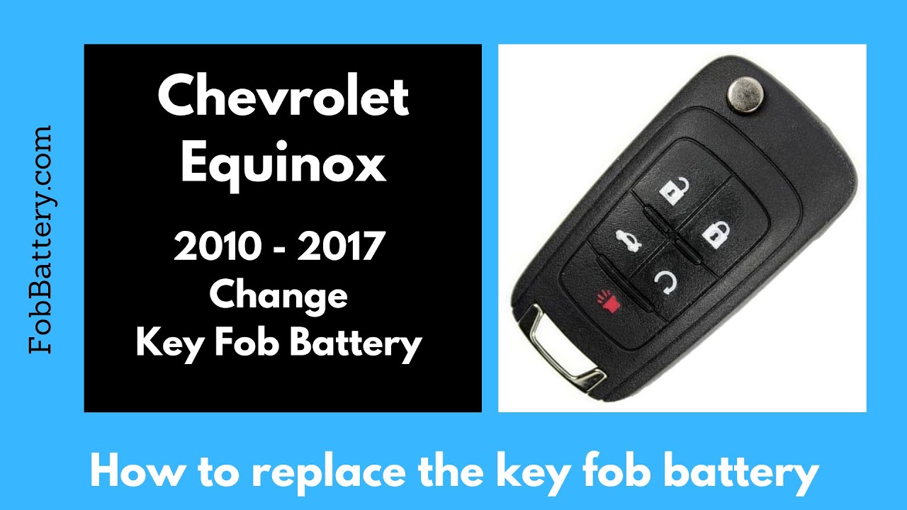 Замена батареи брелока Chevrolet Equinox (2010 - 2017)