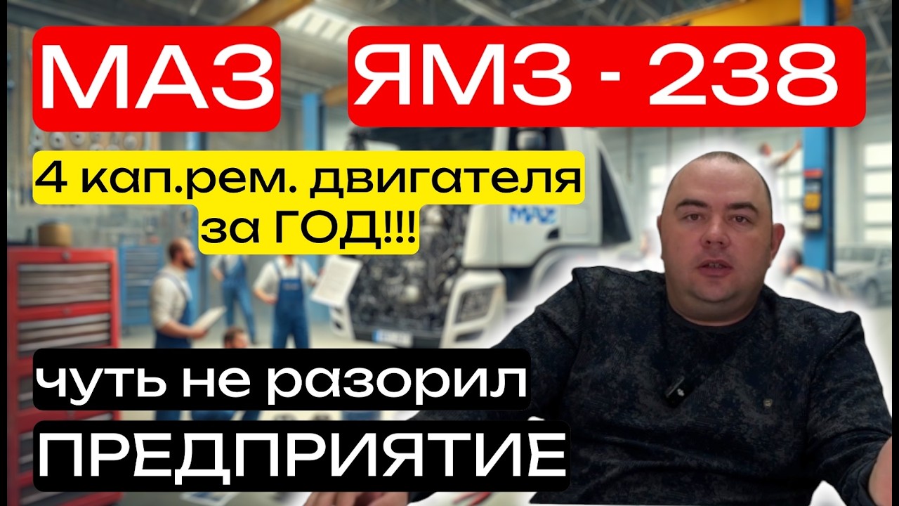 Мой горький опыт с МАЗом  | ЯМЗ-238 ЛЕГЕНДАРНЫЙ двигатель СССР уже НЕ ТОТ! И водитель тут не причем!