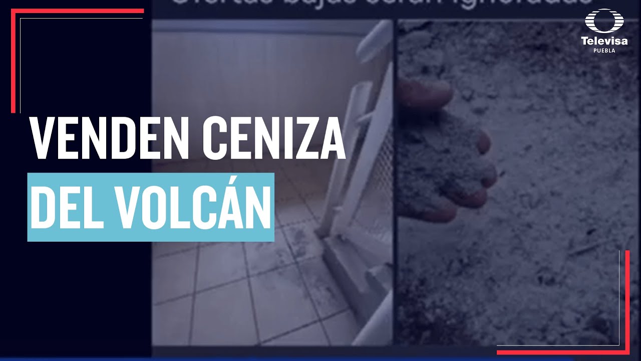 Comercializan ceniza del volc&aacute;n...