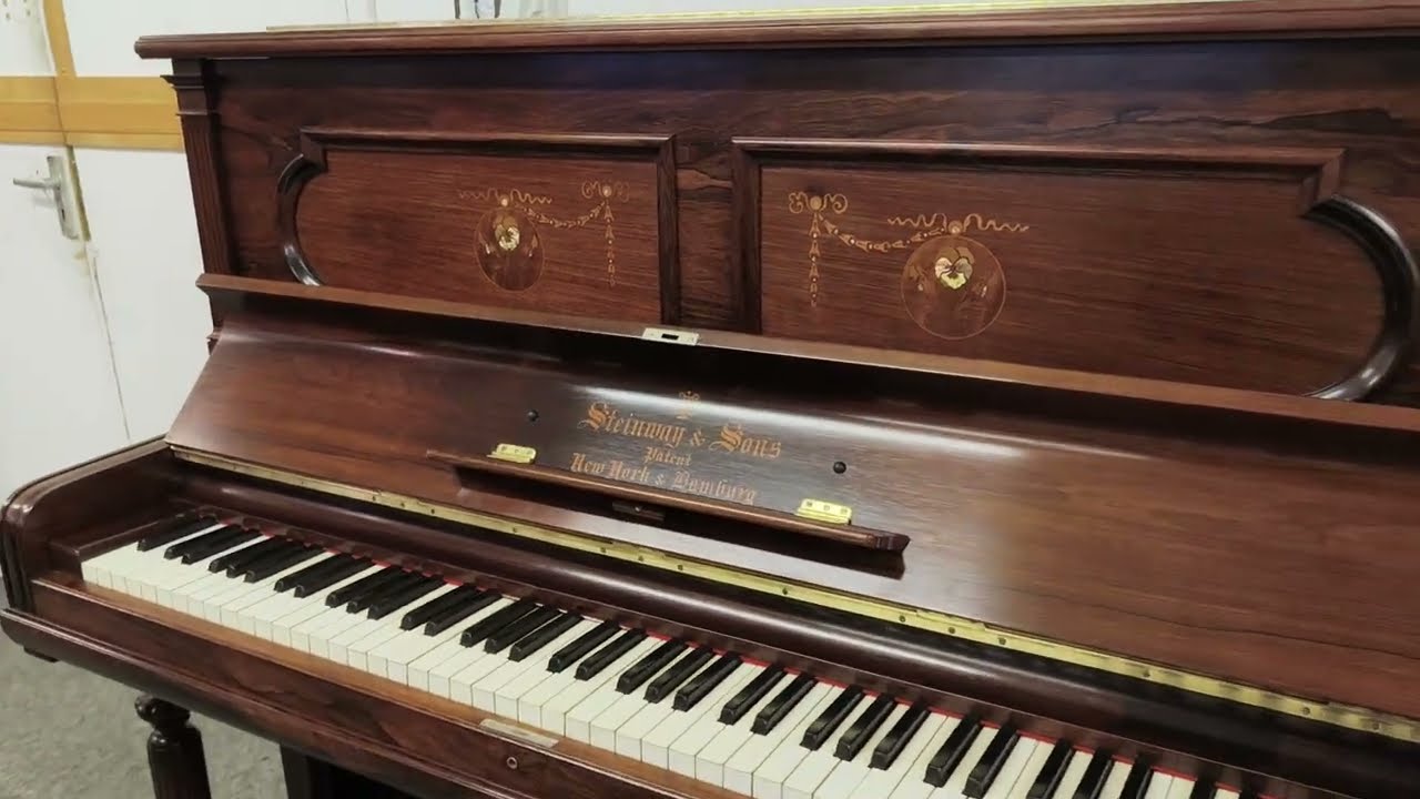 Steinway Mother of Pearl inlaid Restored Repolished Piano 