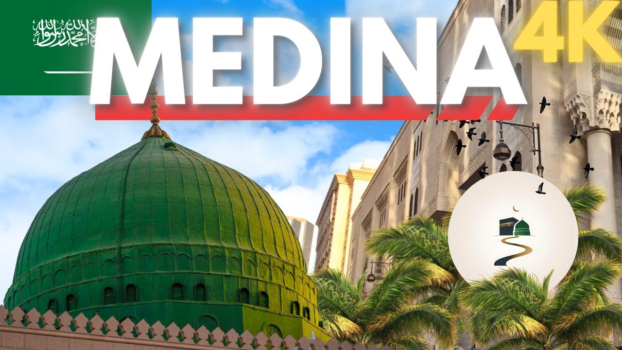 Medina WALKING Tour - HILTON Hotel To Masjid Nabawi 4k 60fps