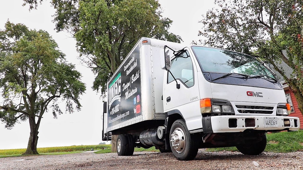 1999 GMC Isuzu NPR Lawn Care Box Truck Walkthrough With Nickens Lawn & Landscape