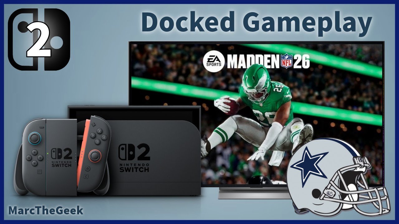 Madden NFL 26 Docked Switch 2 Gameplay | Dallas Cowboys Superbowl
