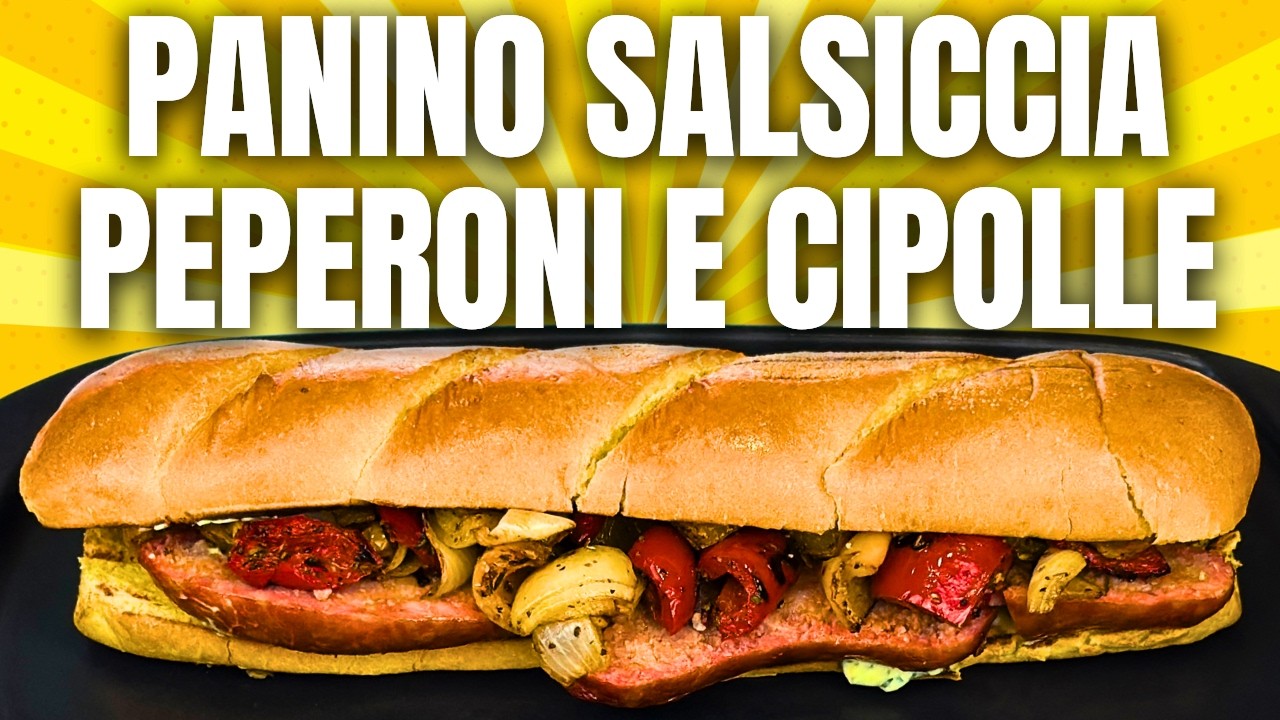 PANINO CON SALAMELLE AFFUMICATE, PEPERONI E CIPOLLE GRIGLIATE | Il Segreto per un BBQ da Maestro!🔥