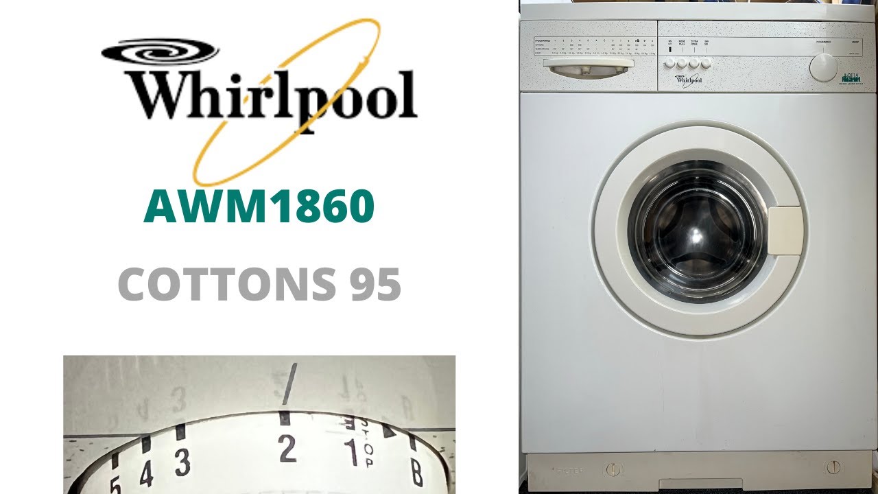 Whirlpool Aqualine AWM1860 Washing Machine - [2] Cottons 95
