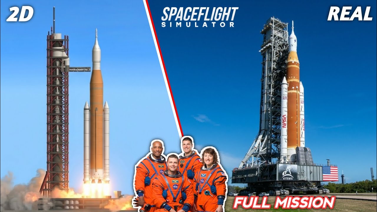 Nasa Artemis 2 Mission Astronauts Launch To Moon In Spaceflight Simulator 
