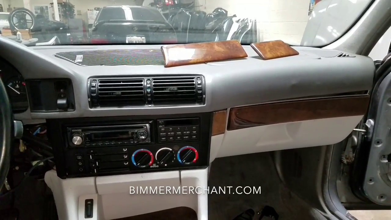 Dash Trim Climate Control Removal BMW E34 M5 540i 530i 535i