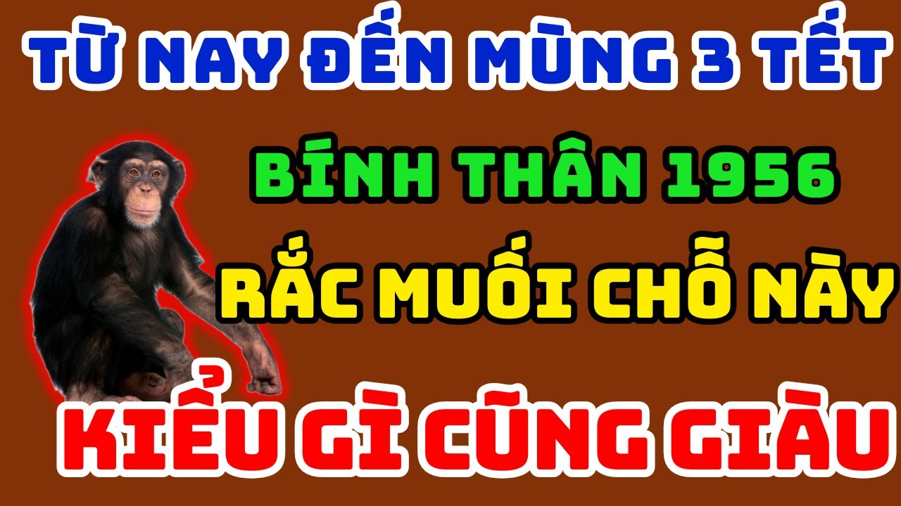 Bính Thân 1956 từ Nay đến mùng 3 Tết Lén Rắc Muối 9 Chỗ Này, Tài Lộc Tự Tìm Đến Càng Già Càng Giàu !