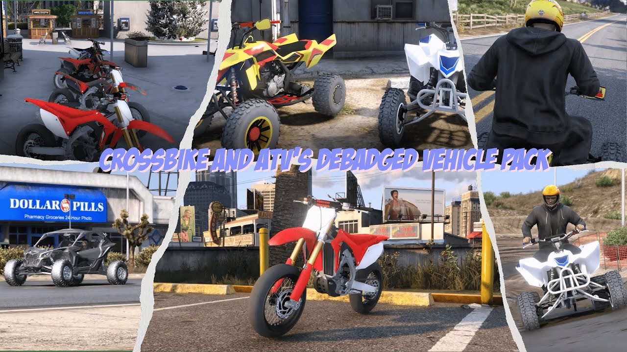 Crossbike And ATV's Debadged Vehicle Pack | Fivem - GTA5