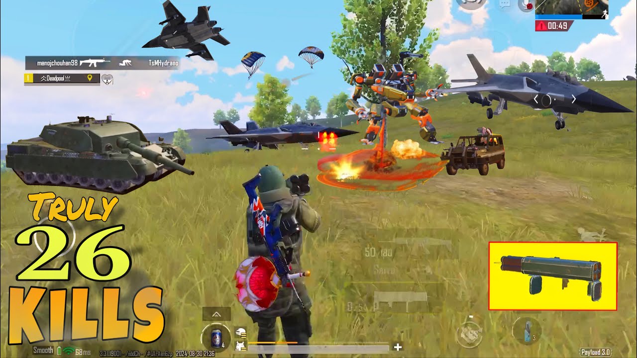 ❤️M202 against FIGHTER JET💥SOLO BASE RUSH || ENEMY have M202🔥payload 3.3.1