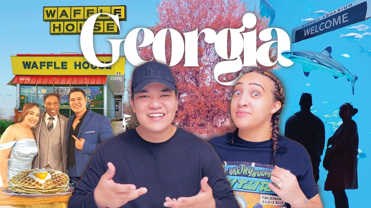 3 Days in Georgia vlog, Meeting the Family, Georgia Aquarium, First Time in Waffle House and Zaxby's