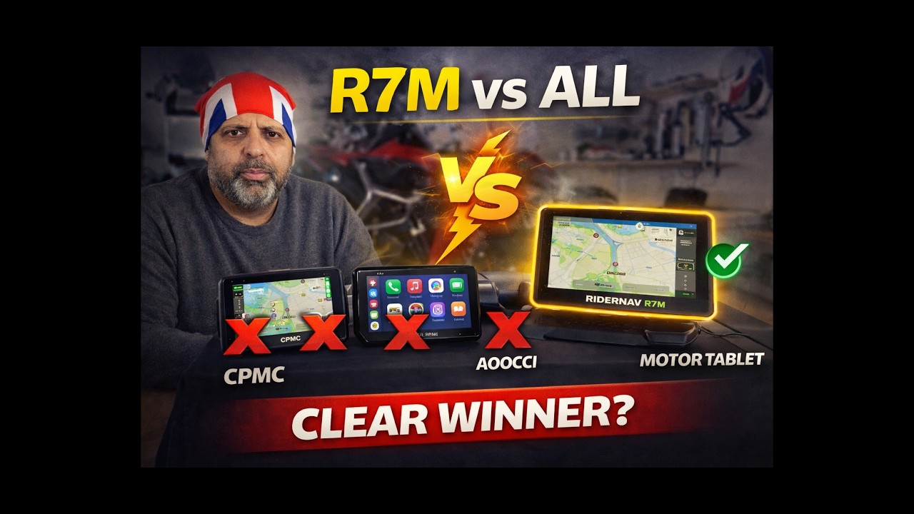 RIDERNAV R7M VS MOTORTABLET /  AOOCCI / CPMC
