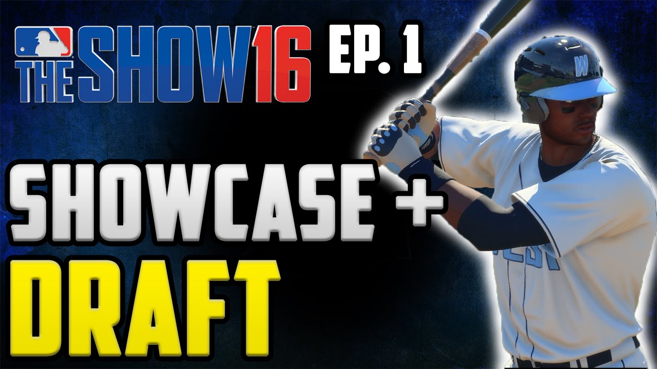 MLB 16 The Show Road To The Show Ep 1 Gameplay Third Baseman - Bowman Scout Day + Showcase & Draft