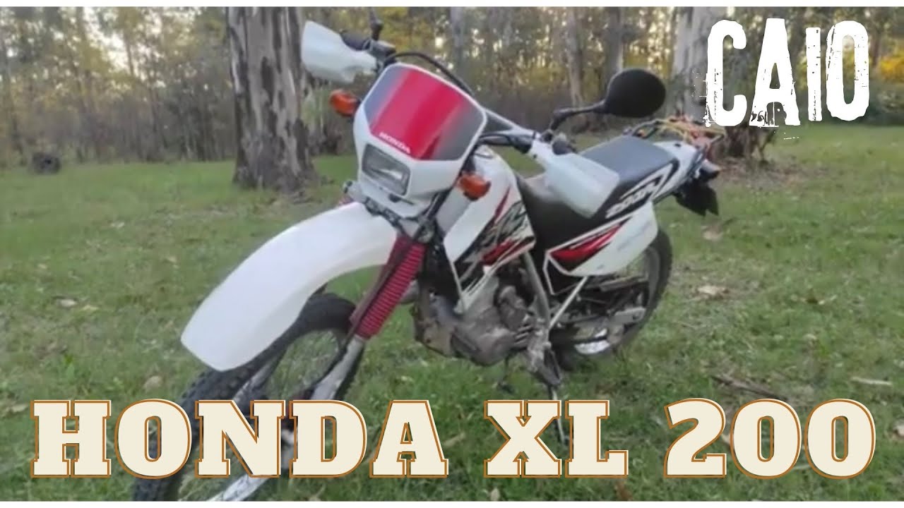 Probando Honda XL 200 Brasilera año 2005 . #caiodiaz