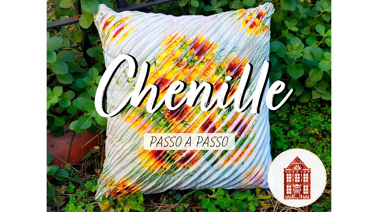 Almofada Chenille - Passo a Passo - Denise Sá Tecidos Digitais