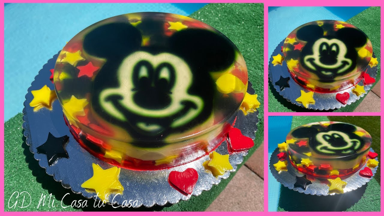 🔴 Como Hacer GELATINA MICKEY MOUSE encapsulado|| Especial para fiestas infantiles💥PASO a PASO
