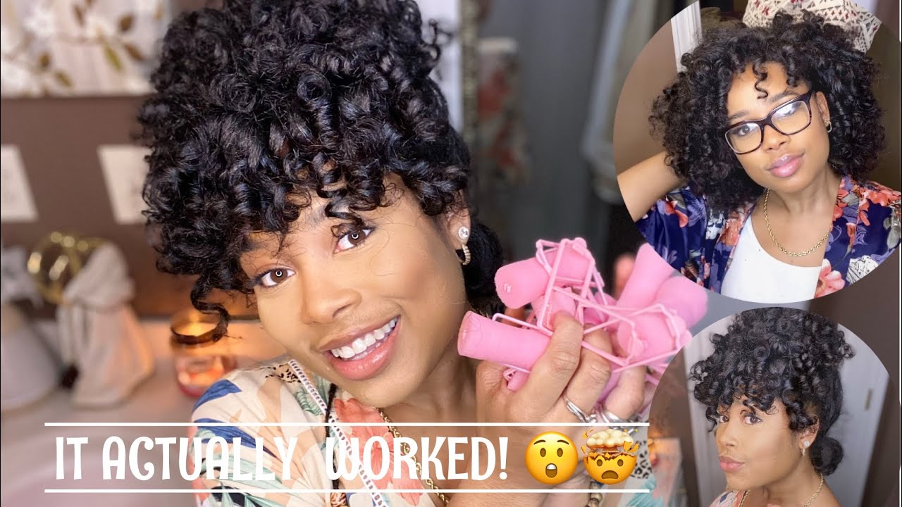 SPONGE ROLLERS | ON WET & THICK NATURAL HAIR| THIS HAPPENED!