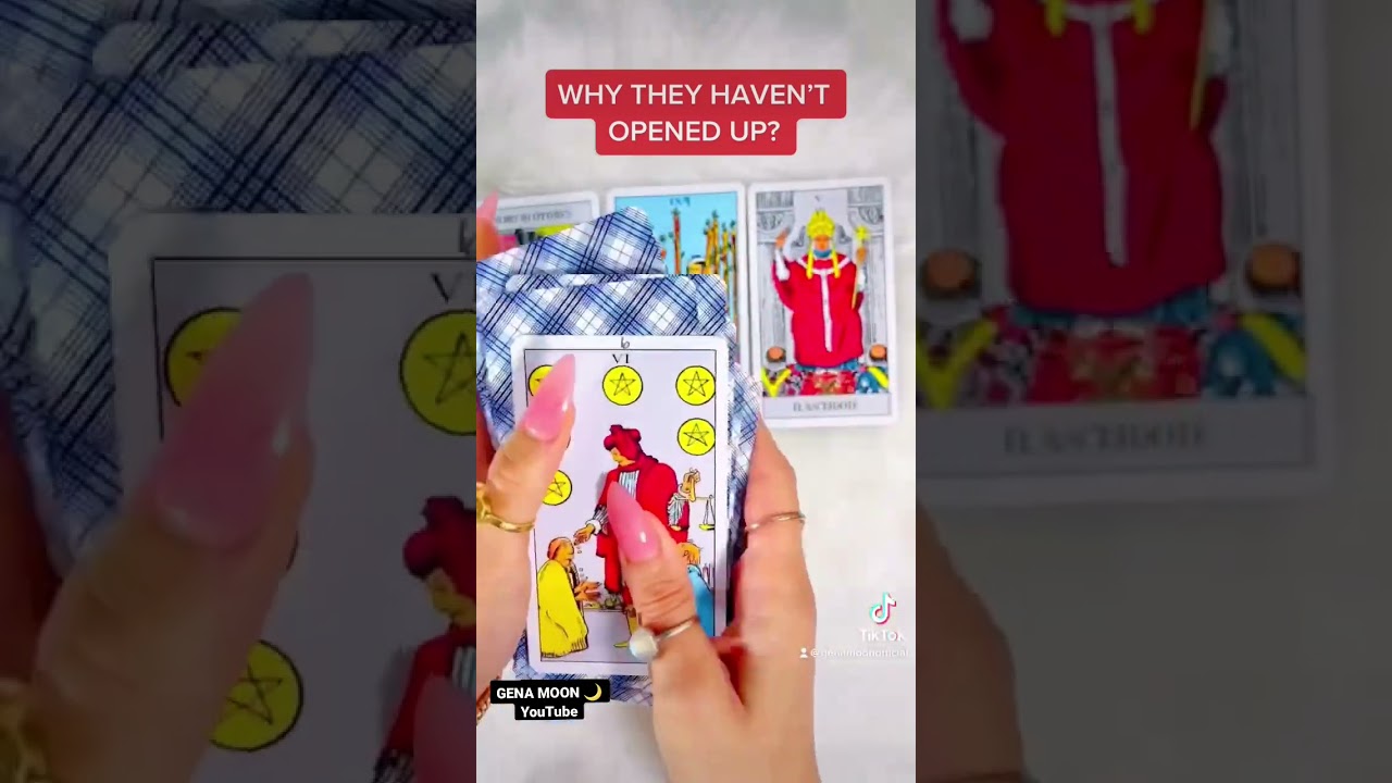 🥹WHY THEY HAVEN&rsquo;T OPENED UP?🥹Gena Moon🌙YouTube #tarotshorts #shorts #tarot #love #astrology