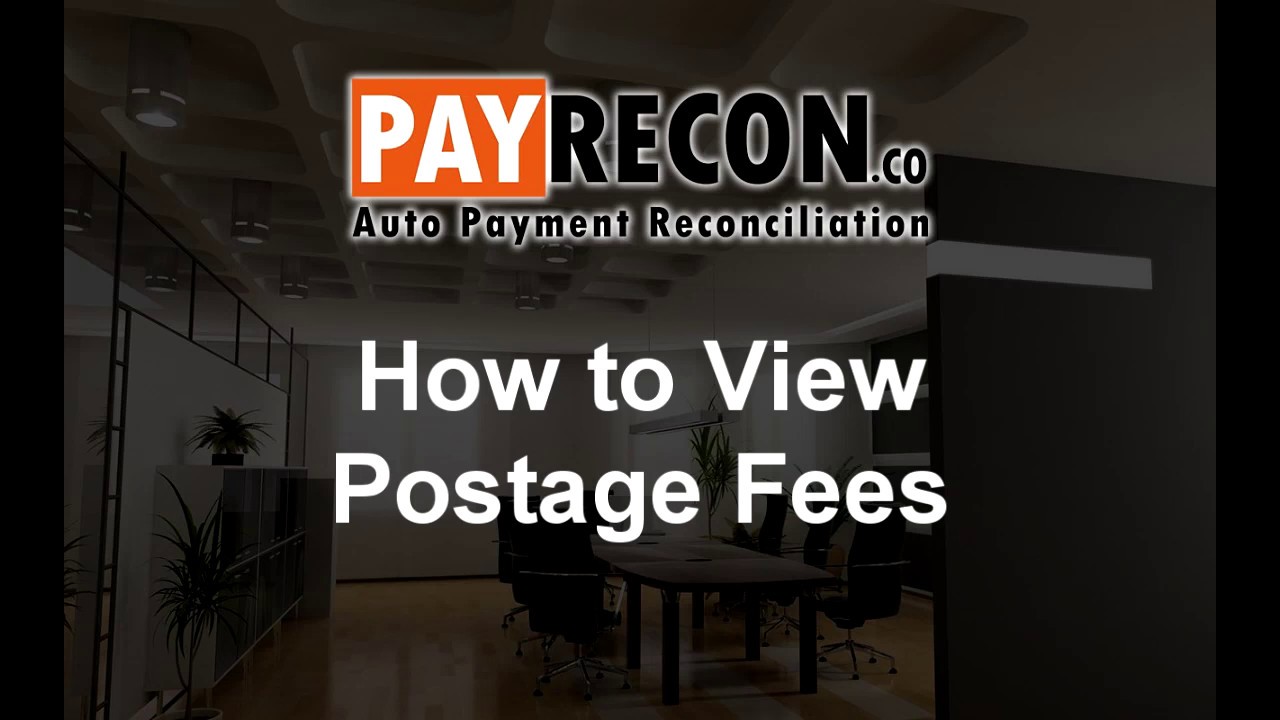 How to View Postage Fees