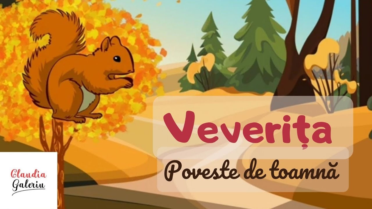 Veverița: Poveste de toamnă | Material didactic | Poveste despre bunătate | Veverița Darnică 🧡🍂🍁🐿️