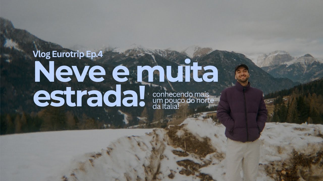 No Meio das Dolomitas: Neve, Igrejas e Aventura na Estrada! Vlog Eurotrip Ep.4