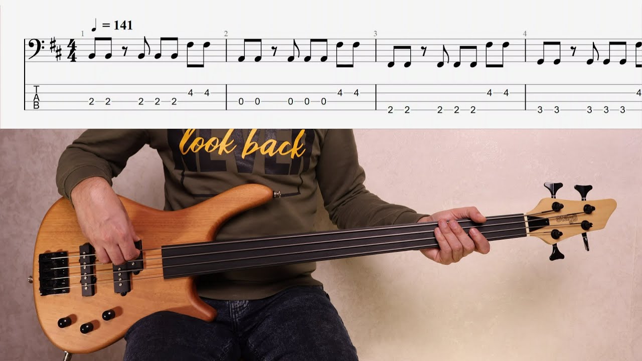 Кино - Закрой за мной дверь, я ухожу (Bass cover & Tabs) #basstabs #basscover #bassplayer #cover