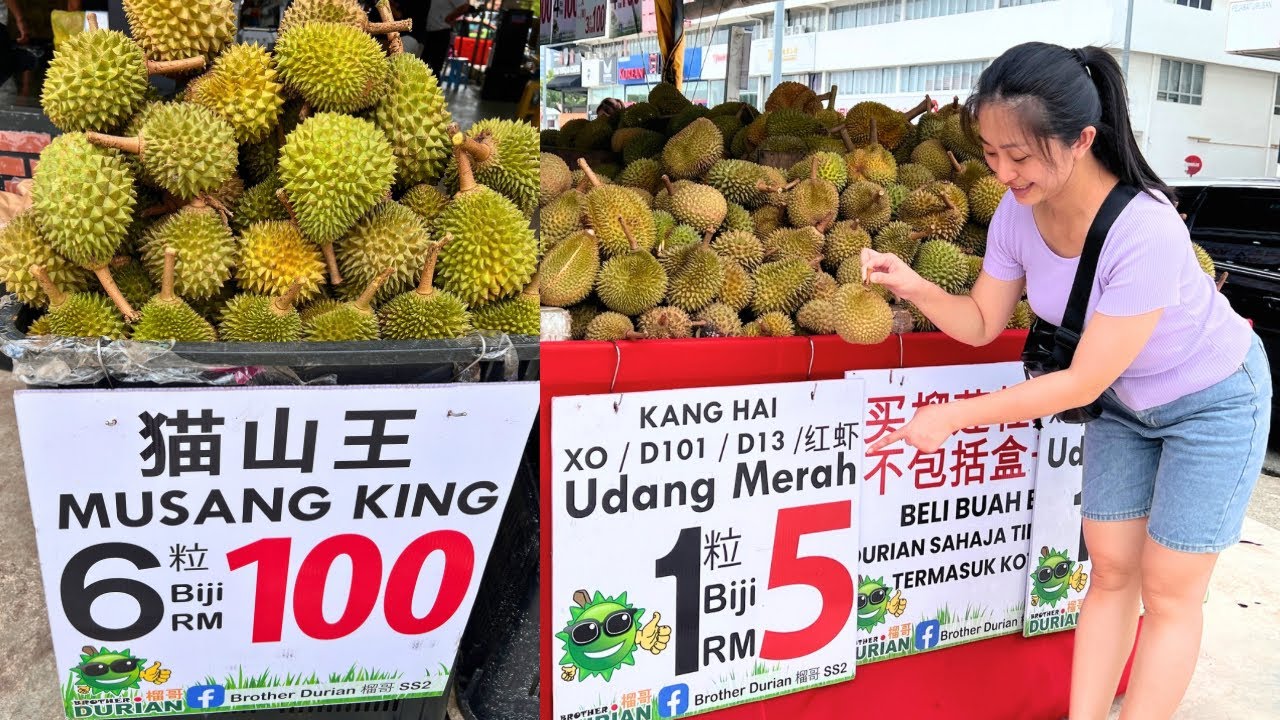Durian Murah, Musang king, Durian Duri Hitam ( ss2 Durian
