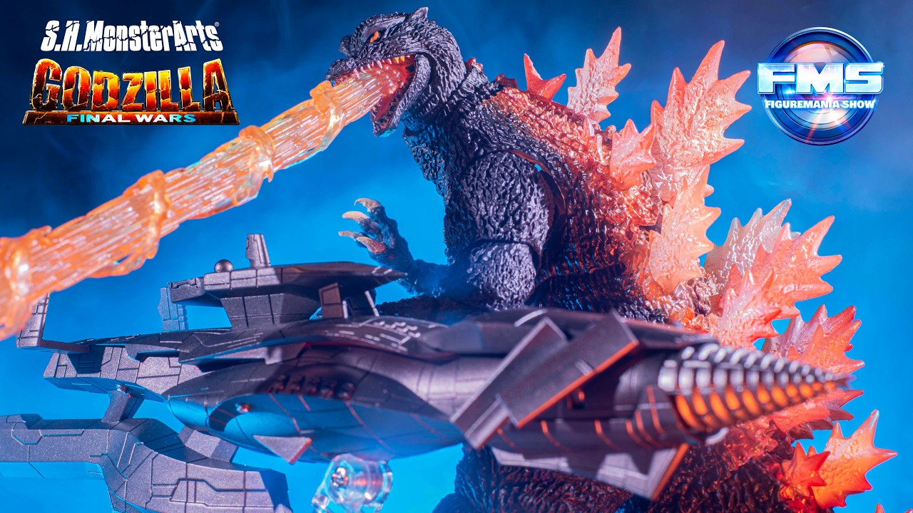 Обзор фигурок GODZILLA FINAL WARS: Radiation Heat Ray против нового Goutengo от S.H. Monsterarts ...