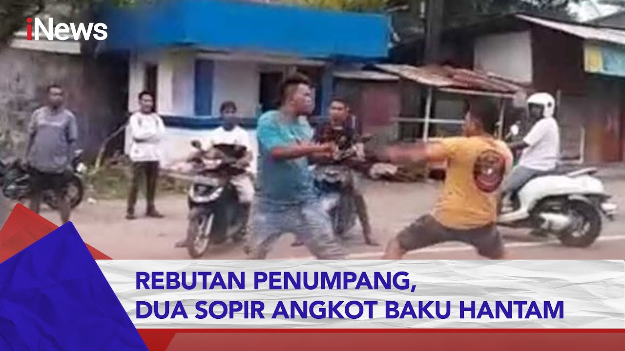 Dua Sopir Angkot Terlibat Baku Hantam di Jalanan Kota Ambon #iNewsPagi 02/03